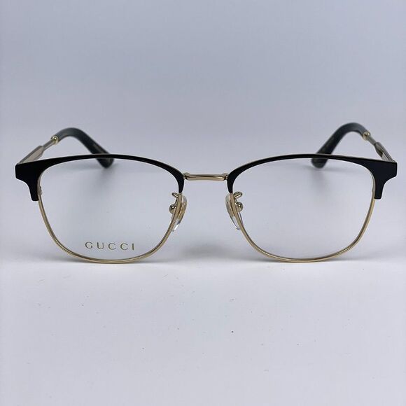 NEW Gucci GG0609OK 001 Unisex Metal Gold Black Eyeglasses - Picture 3 of 9